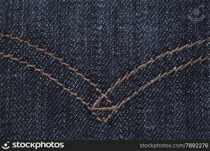 dark blue jeans texture close up.