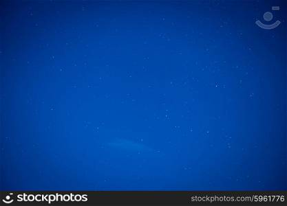 Dark blue night sky with many stars. Milky way background