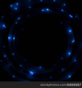 Dark blue shiny sparks background. Dark blue shiny sparks abstract background