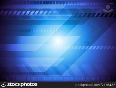 Dark blue technology background. Vector eps 10