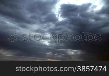 dark cloudy sky timelapse