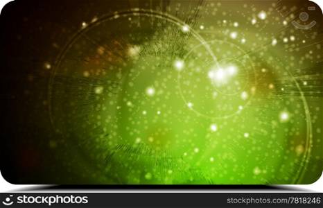 Dark green cosmic background. Eps 10 vector