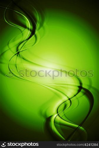 Dark green wavy background. Vector illustration eps 10
