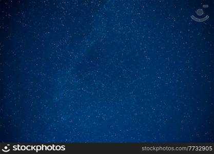 Dark night sky with many stars. Milky way night sky background