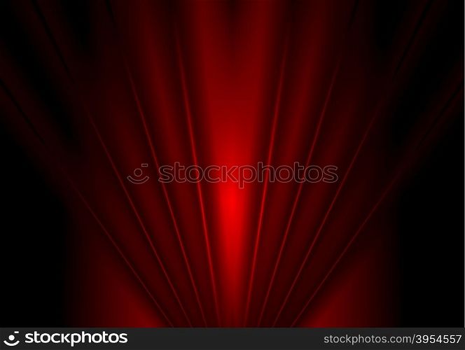 Dark red glow beams abstract background