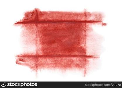 Dark red watercolor frame - abstract background or space for your own text