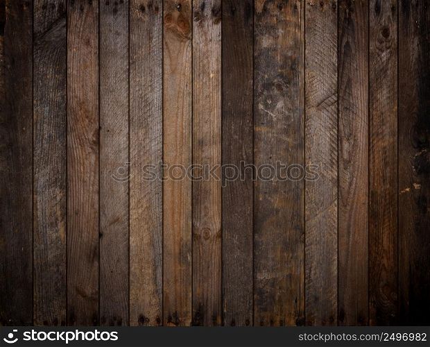 Dark rustic wooden planks background