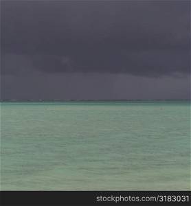 Dark sky over Parrot Cay