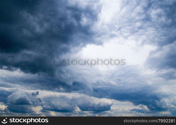 Dark storm clouds before rain