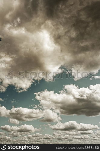 Dark stormy clouds