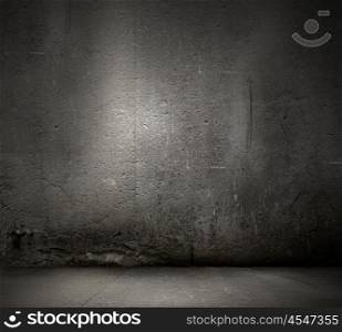 Dark wall. Background image of dark blank wall. Place for text