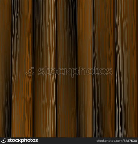 Dark Wood Vertical Planks. Wooden Texture Pattern. Dark Wood Vectical Planks