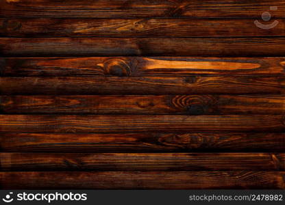 Dark wooden planks table texture background top view