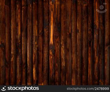 Dark wooden table texture background top flat view