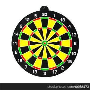Dartboard isolated on white background, clipping part