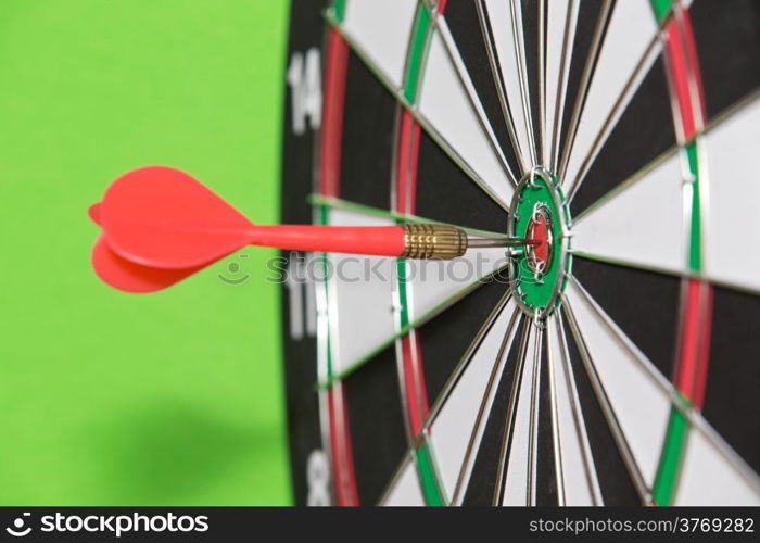 darts arrows in the target center