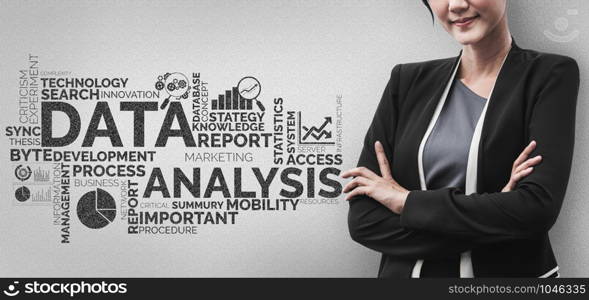 Data Analysis for Business and Finance Concept. Graphic interface showing future computer technology of profit analytic, online marketing research and information report for digital business strategy.