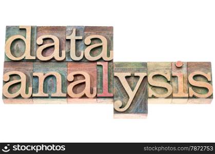 data analysis - isolated text in letterpress wood type blocks