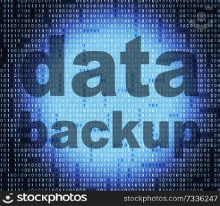Data Backup Indicating File Transfer And Computer