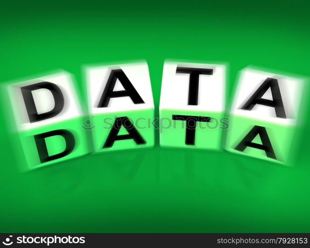 Data Blocks Displaying Info Technology or Database