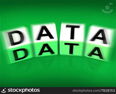 Data Blocks Displaying Info Technology or Database