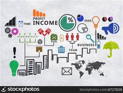 Data communications concept. Background conceptual image with business networking concept