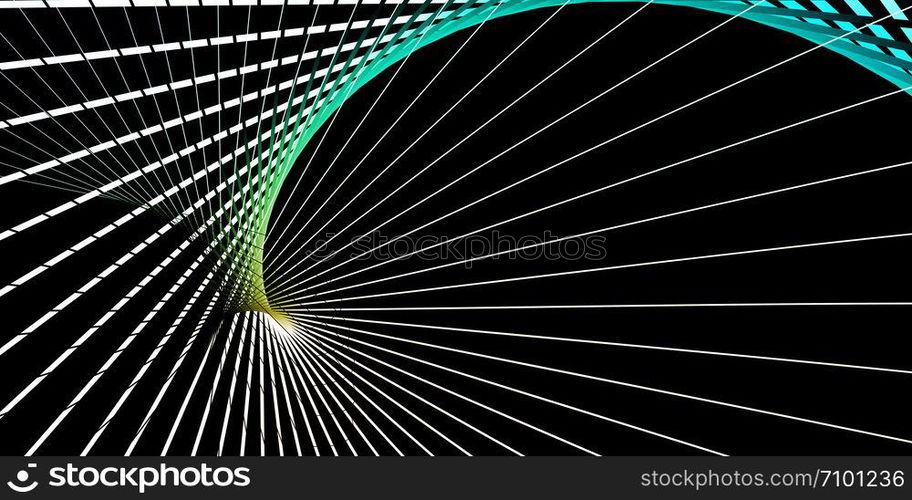 Data Network and Big Data Processing Concept. Data Network