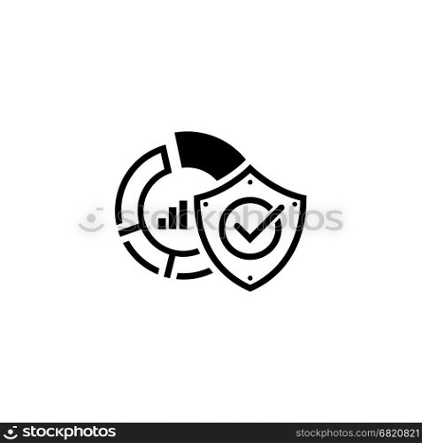 Data Protection Icon. Flat Design.. Data Protection Icon. Flat Design. Business Concept. Isolated Illustration.