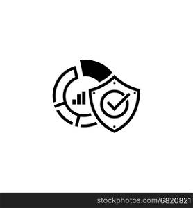 Data Protection Icon. Flat Design.. Data Protection Icon. Flat Design. Business Concept. Isolated Illustration.