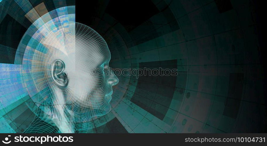 Data Science Abstract Complex Algorithm Calculation Concept. Data Science Abstract