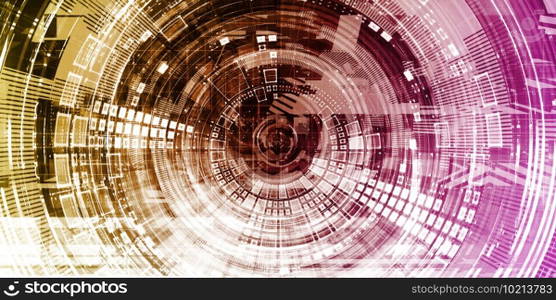 Data Visualization Presentation Abstract as a Concept. Data Visualization