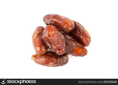 date palm dried fruit isolated on white background