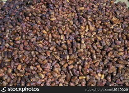dates at the market in the Oasis and village of Siwa in the lybian or western desert of Egypt in north africa. AFRICA EGYPT SAHARA SIWA OASIS