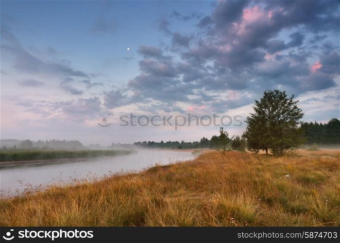 Dawn on the river shchara