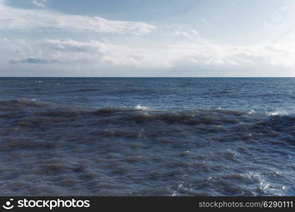 Day landscape with the sea and the sky