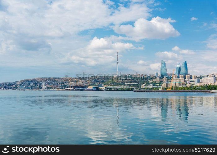 Day view of Baku Azerbaijan architecture