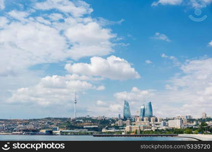 Day view of Baku Azerbaijan architecture