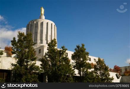 Daytime on the Capital Grounds Salem Oregon Northwest United States