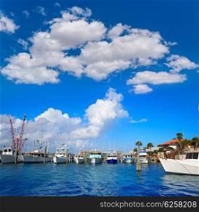 Daytona Beach in Florida from Port Orange marina of USA