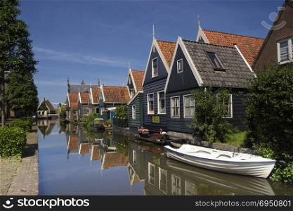 De Rijp is a Dutch village with typical Zaan style timbered houses. De Rijp village
