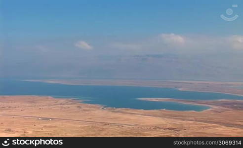 Dead Sea (Salt Sea) - lake bordering Jordan and Palestine and Israel