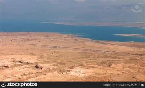 Dead Sea (Salt Sea) - lake bordering Jordan and Palestine and Israel