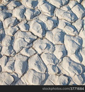 Death Valley, California. Detail of salt residue in the desert.