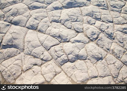 Death Valley, California. Detail of salt residue in the desert.