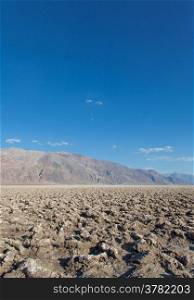 Death Valley, California. The Devil&rsquo;s Golf Course point in the middle of the desert.