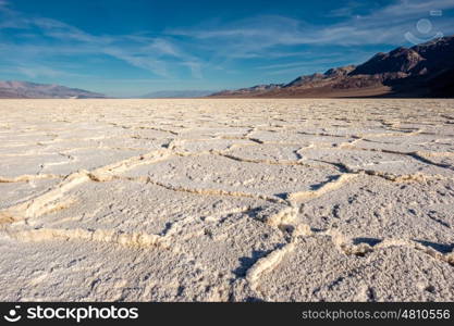 Death Valley National Park - Badwater Basin. California, USA.