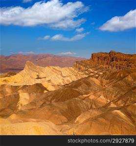 Death Valley National Park California Zabriskie point eroded mudstones