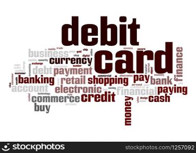 Debit card word cloud