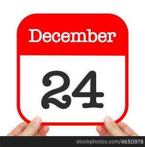 December 24 written on a calendar