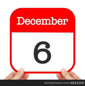 December 6 written on a calendar